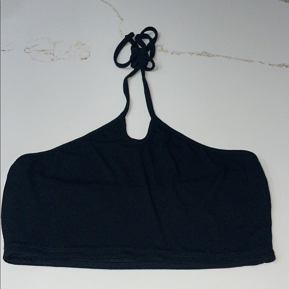 Princess Polly Women's Black Halter Bralette Crop Top | 6